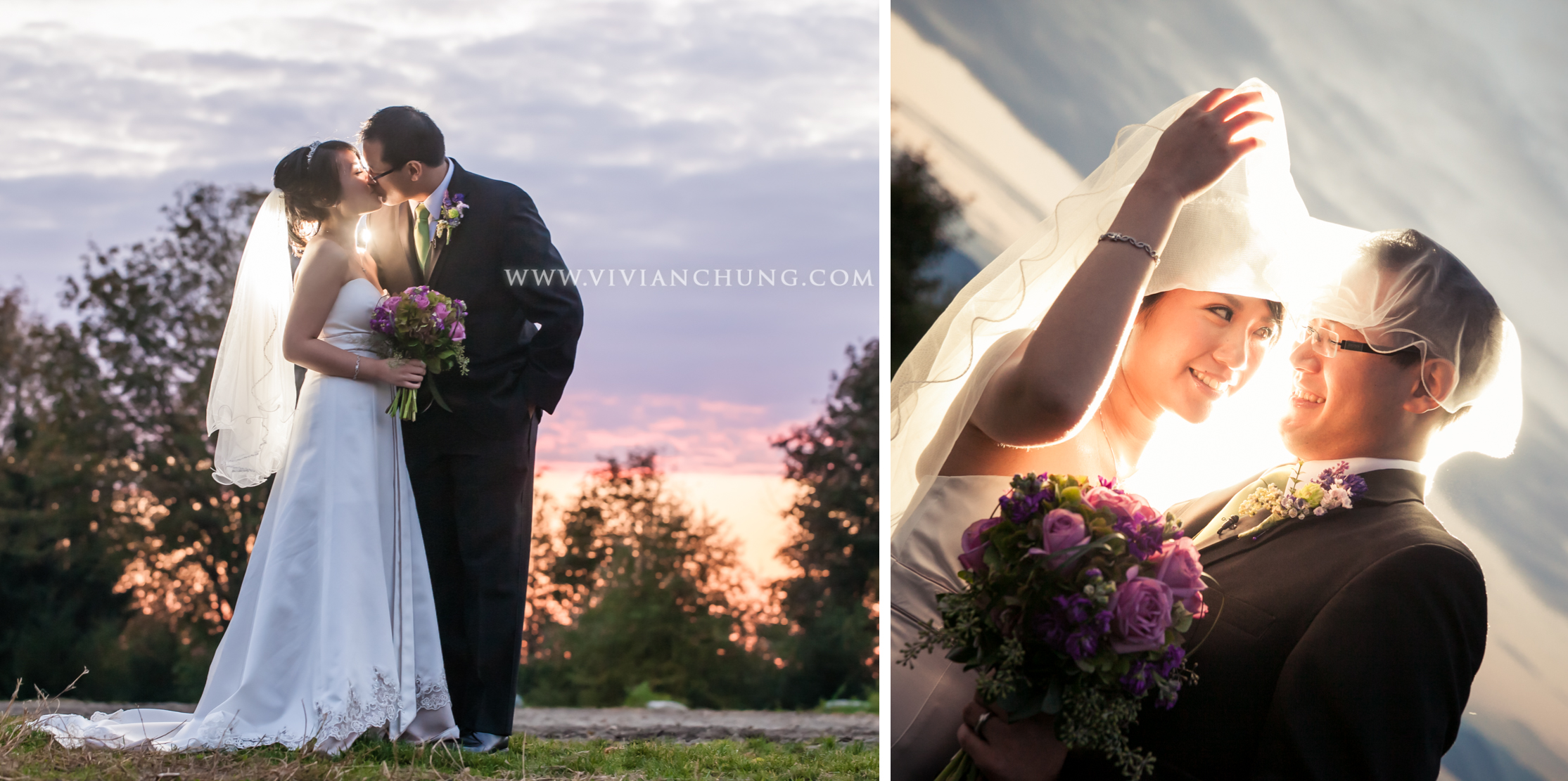 7 UBC wedding April Justin sunset portrait 1